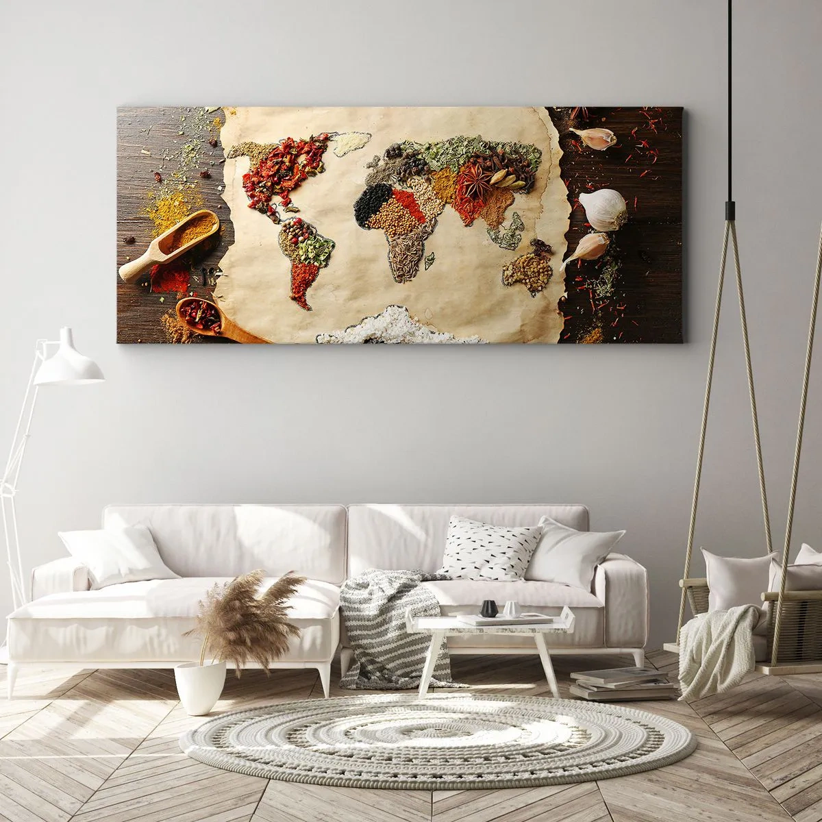 Canvas picture - All Flavours of the World - 140x50 cm
