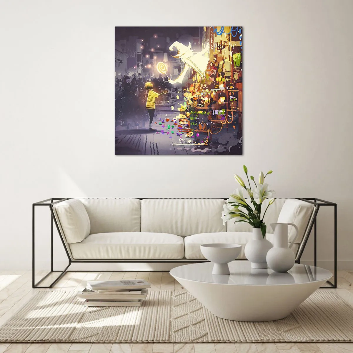 Glass picture - Magic Exists - 30x30 cm