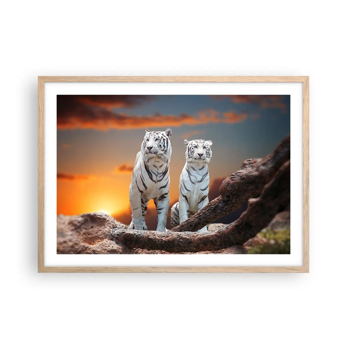 Poster in light oak frame - Just Like in Narnia - 70x50 cm