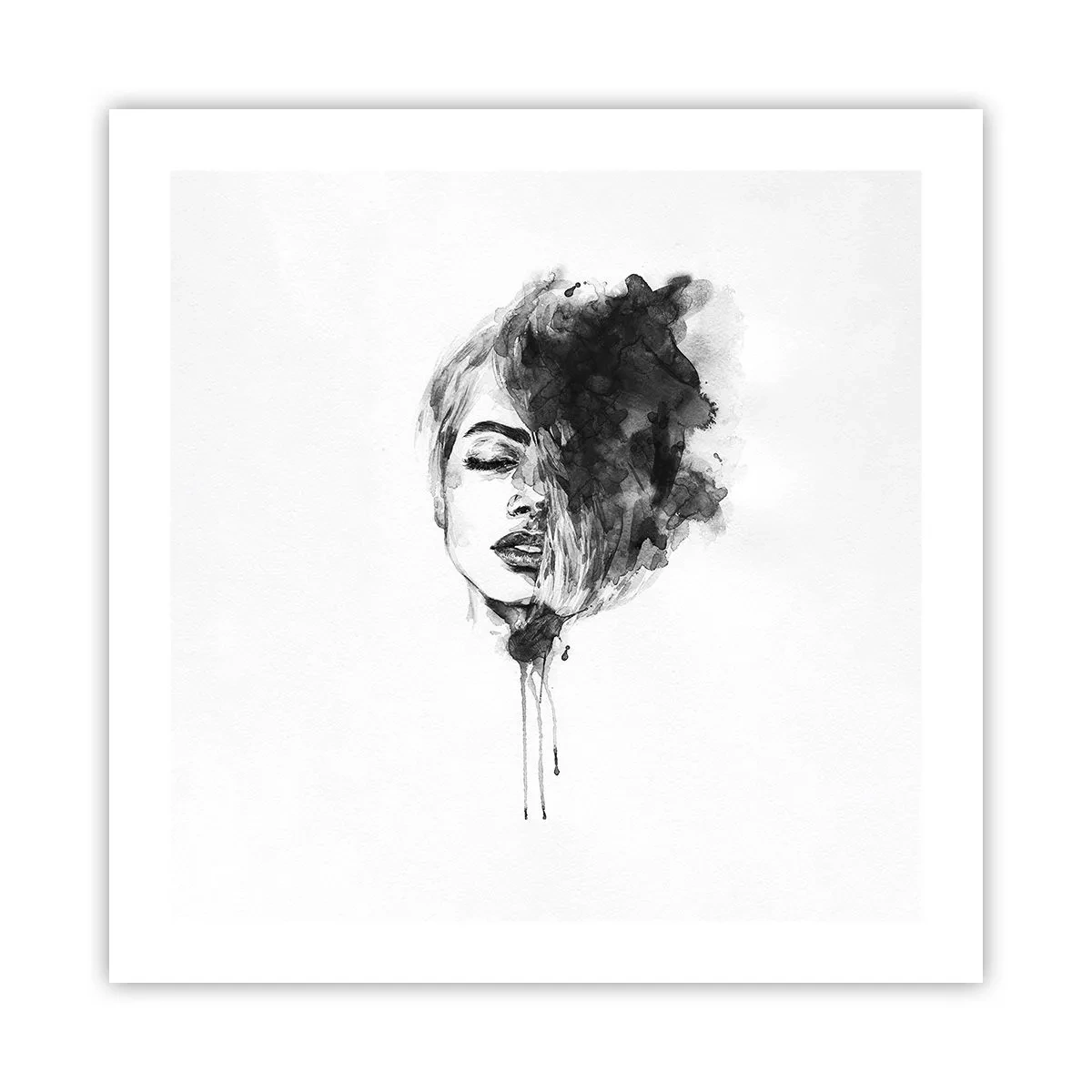 Poster - What Does a Girl Dream about? - 50x50 cm