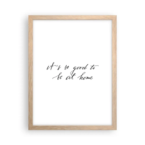 Poster in light oak frame - Whole Truth - 30x40 cm