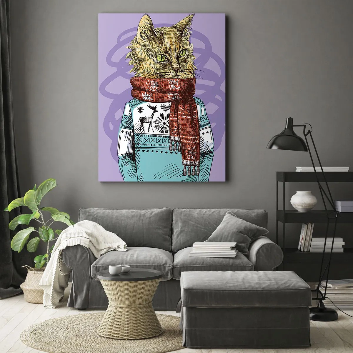 Canvas picture - Cat Not Only in Boots - 80x120 cm
