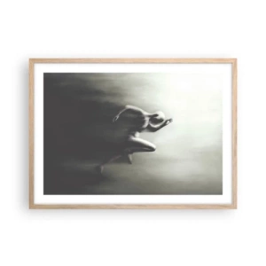 Poster in light oak frame - Unstoppable - 70x50 cm