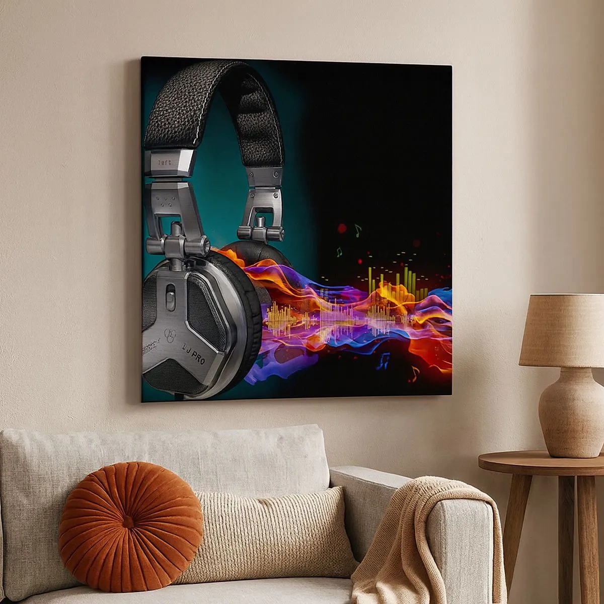 Canvas picture - In the Fire of Music - 30x30 cm