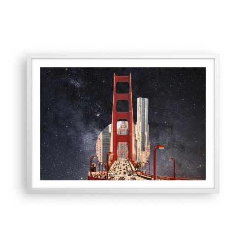 Poster in white frmae - Always in the Centre - 70x50 cm