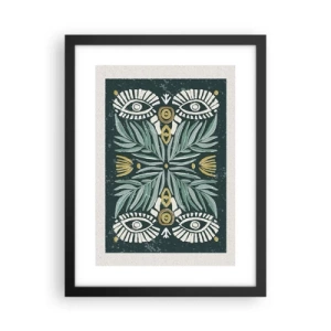 Poster in black frame - Like a Folklore Cutout - 30x40 cm