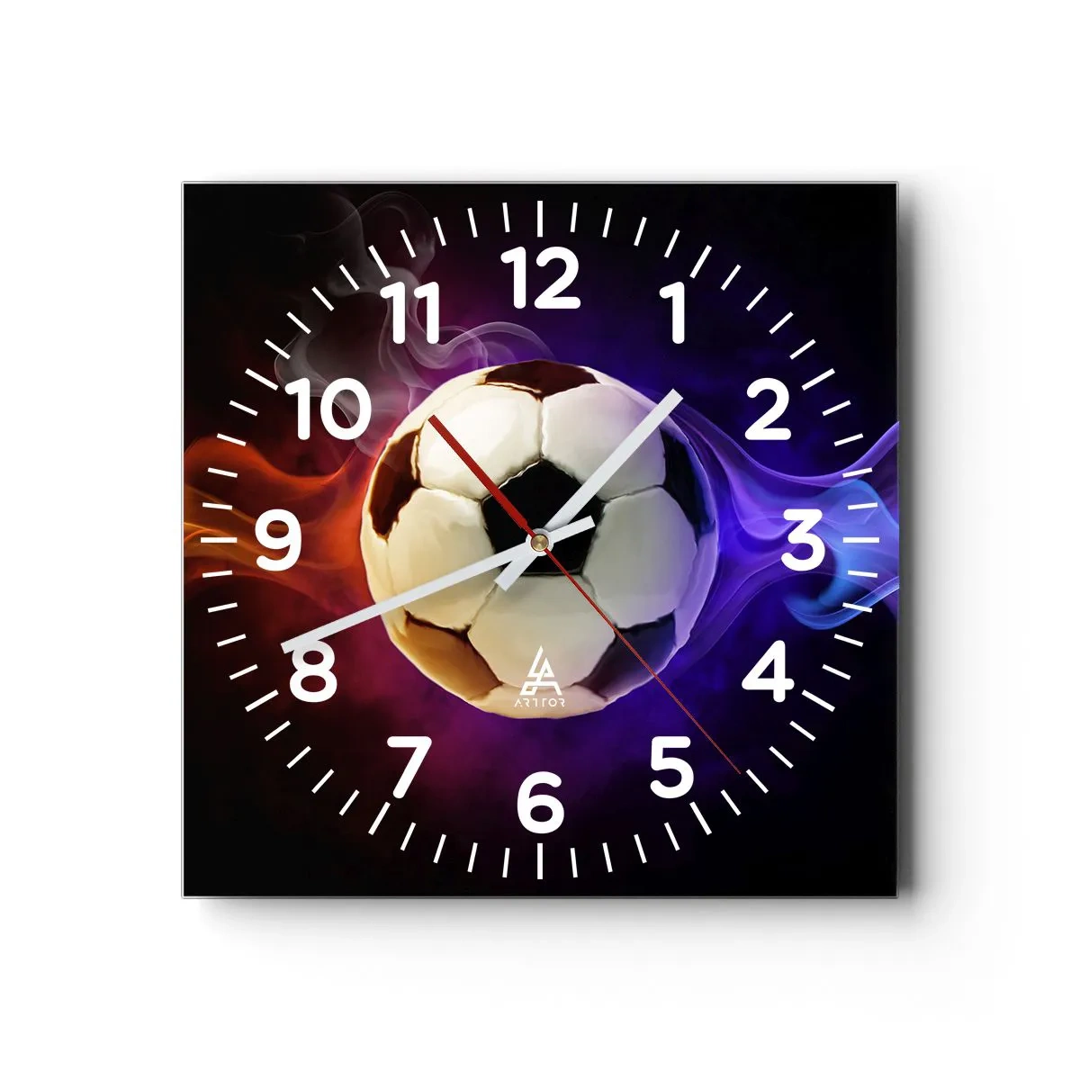 Wall clock - Clock on glass - Magical Power Of A Play - 40x40 cm