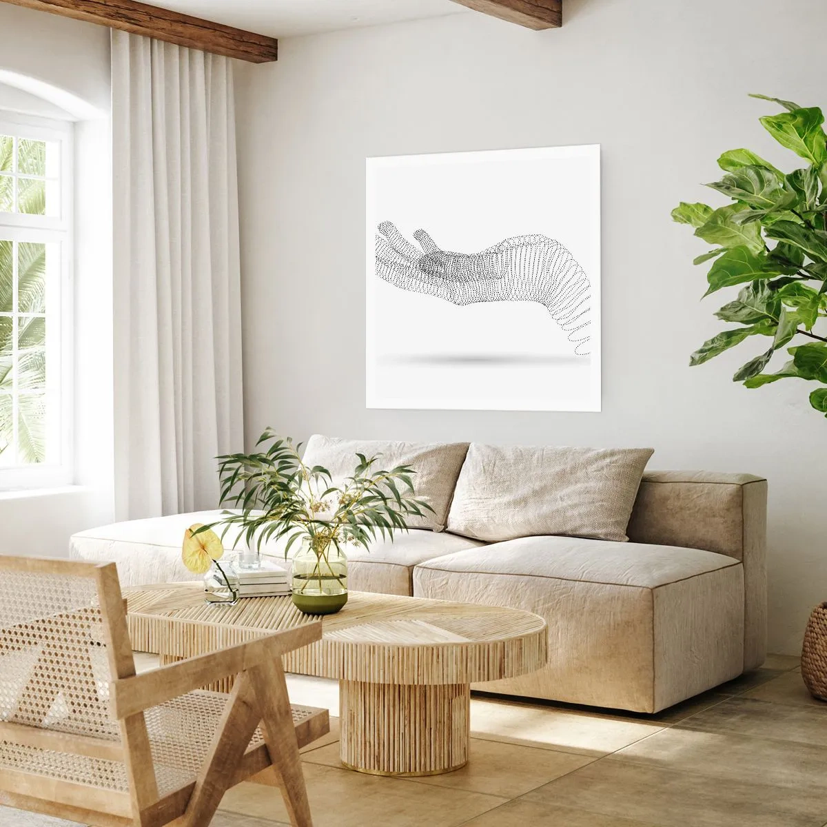 Poster - Springy Palm - 60x60 cm
