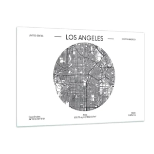 Glass picture - Anatomy of Los Angeles - 120x80 cm