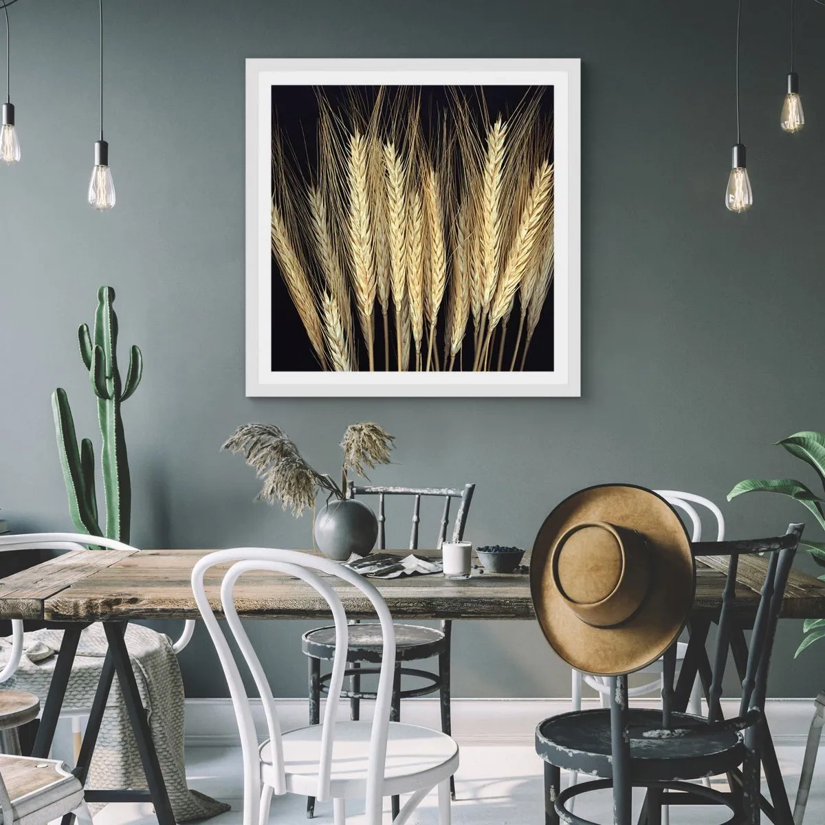 Poster in white frmae - Rustic Magic - 40x40 cm