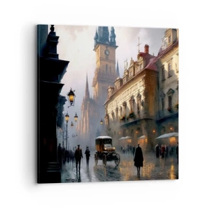 Canvas picture - Charm of Evening in Prague - 70x70 cm