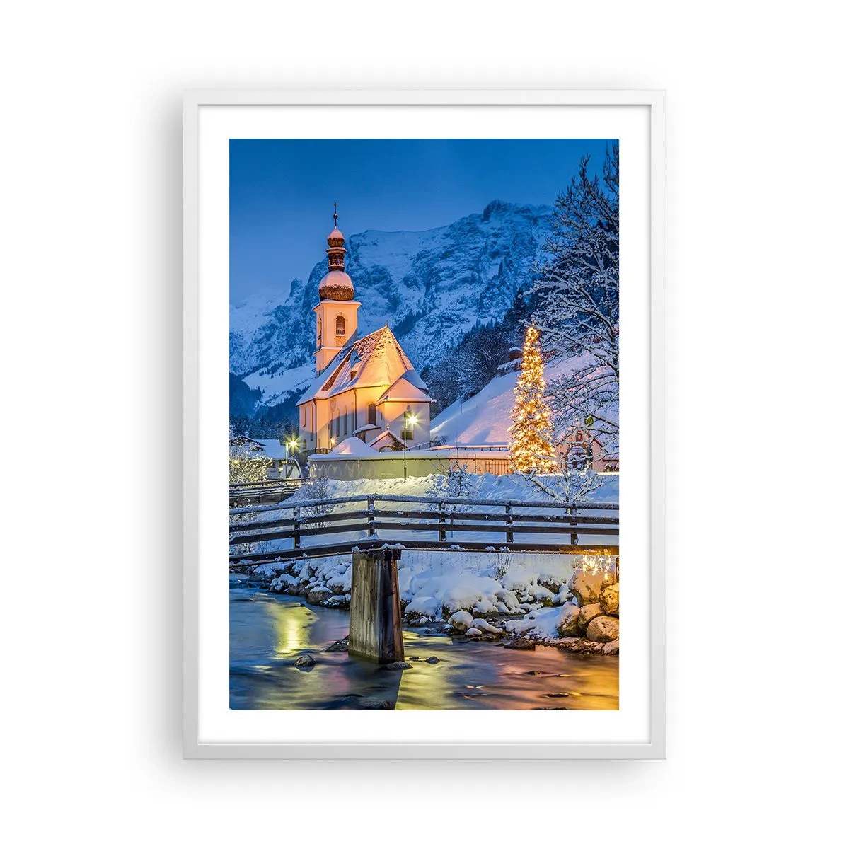 Poster in white frmae - Spirit of Christmas - 50x70 cm