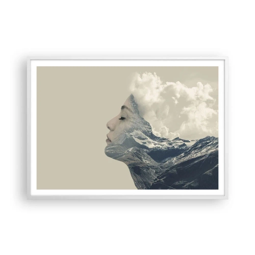 Poster in white frmae - Beauty of Elements - 100x70 cm