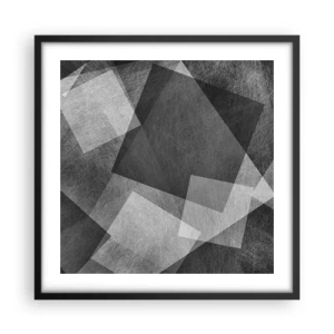 Poster in black frame - Eternal Symbol of Durability and Order - 50x50 cm