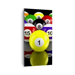 Canvas picture - Different Colours of a Game - 65x120 cm