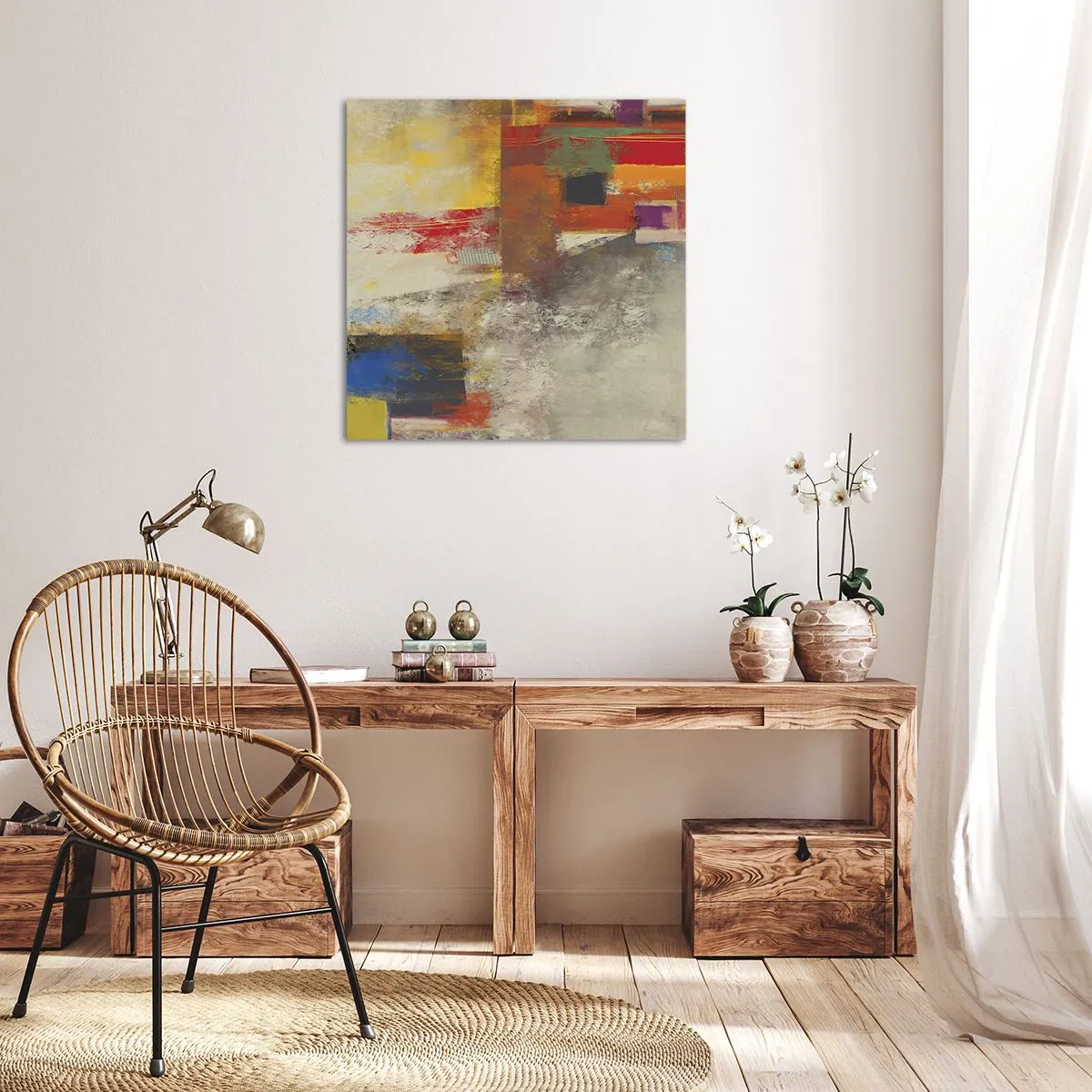 Canvas picture - Geometry of Colours - 60x60 cm
