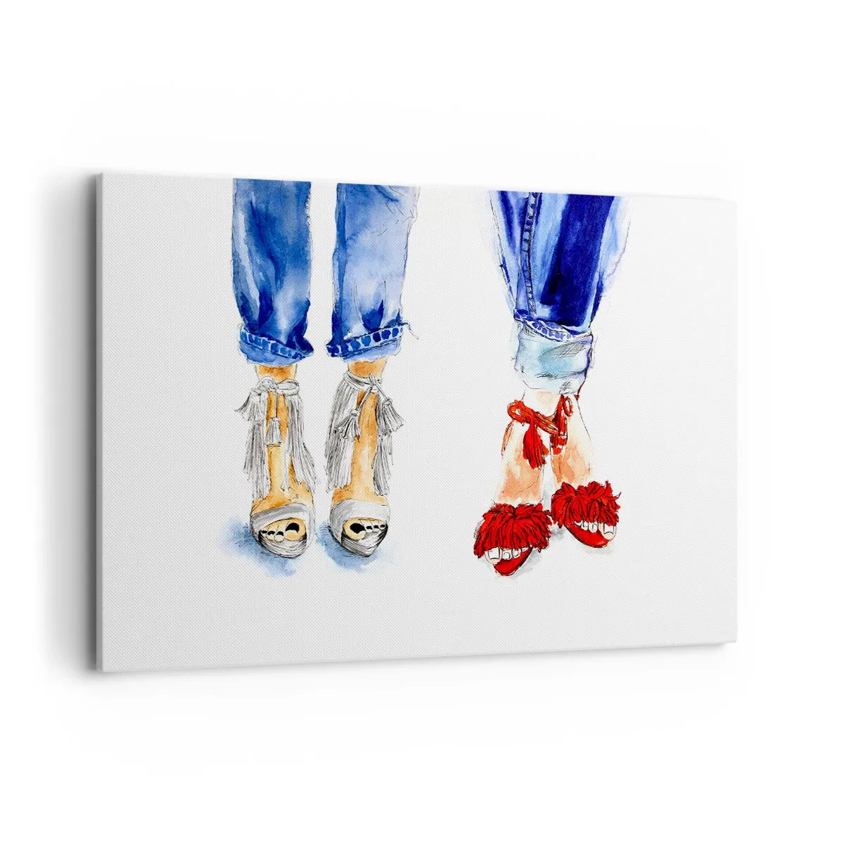 Canvas picture - Shall We Go for a Walk? - 120x80 cm