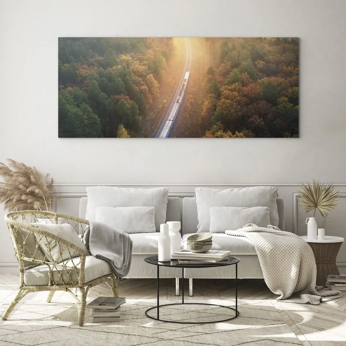 Glass picture - Autumn Trip - 120x50 cm