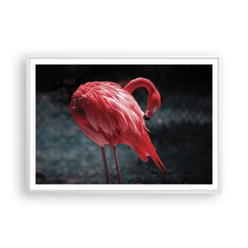 Poster in white frmae - Crimson Poem of Nature - 100x70 cm