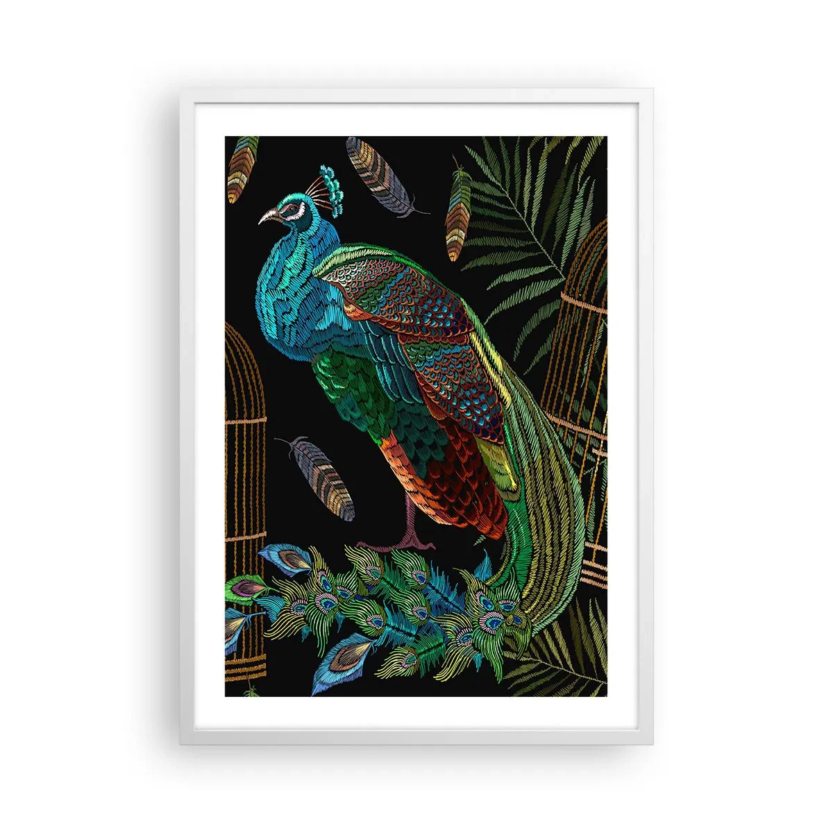 Poster in white frmae - In Royal Robes - 50x70 cm