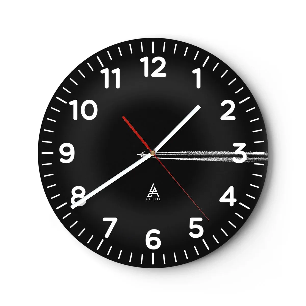 Wall clock - Clock on glass - Into Another Dimension - 30x30 cm