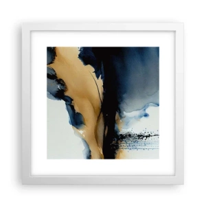 Poster in white frmae - Behind the Curtain - 30x30 cm