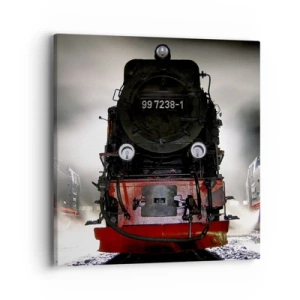Canvas picture - Standing and Wheezing, Panting and Blowing - 40x40 cm