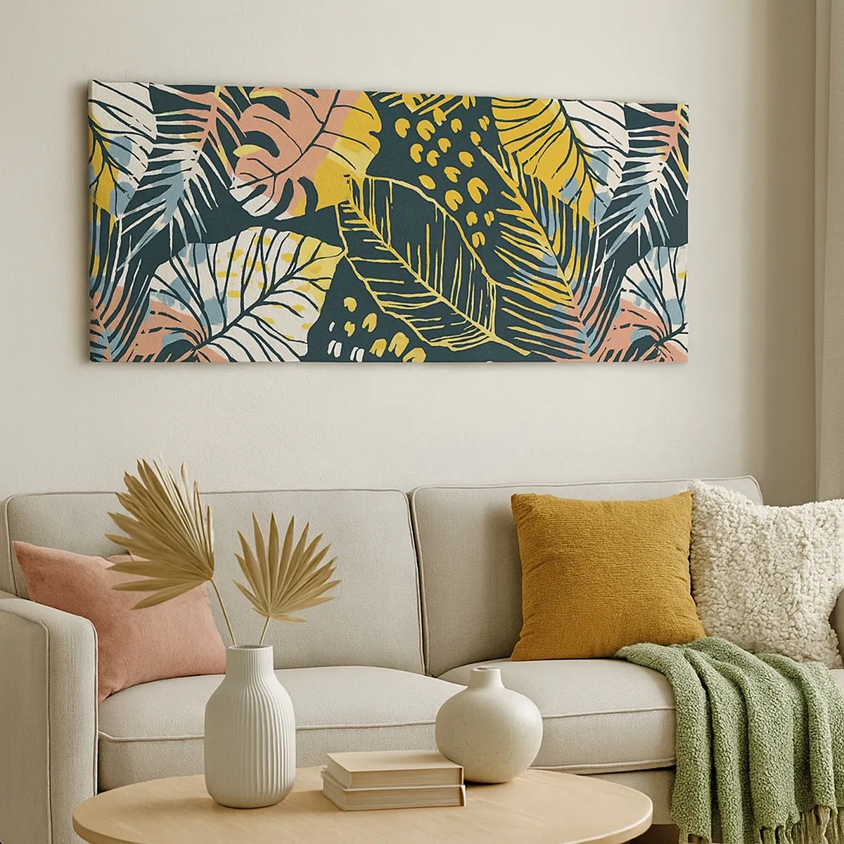 Canvas picture - Leafy Fantasy - 30x30 cm