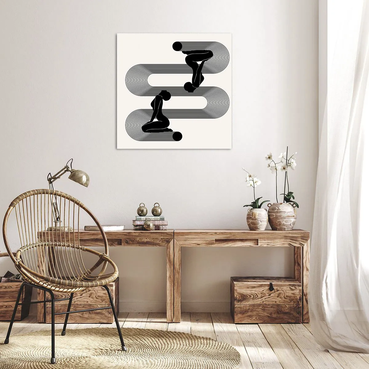 Canvas picture - Sensual Symmetry - 30x30 cm