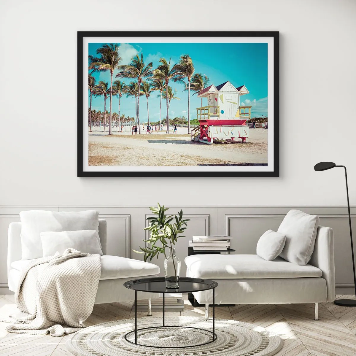 Poster in black frame - Beautiful Day before You - 50x40 cm