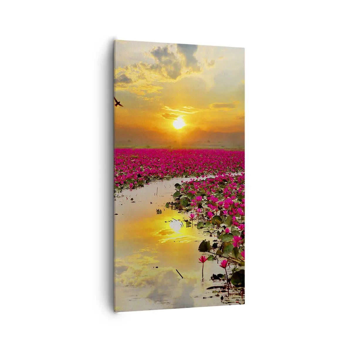 Canvas picture - Secret Life of a Lake - 65x120 cm