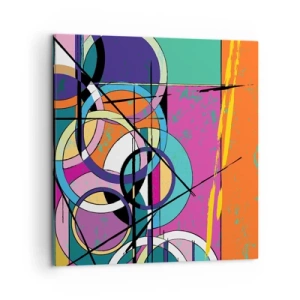 Canvas picture - Wheels Go Round and Round - 50x50 cm