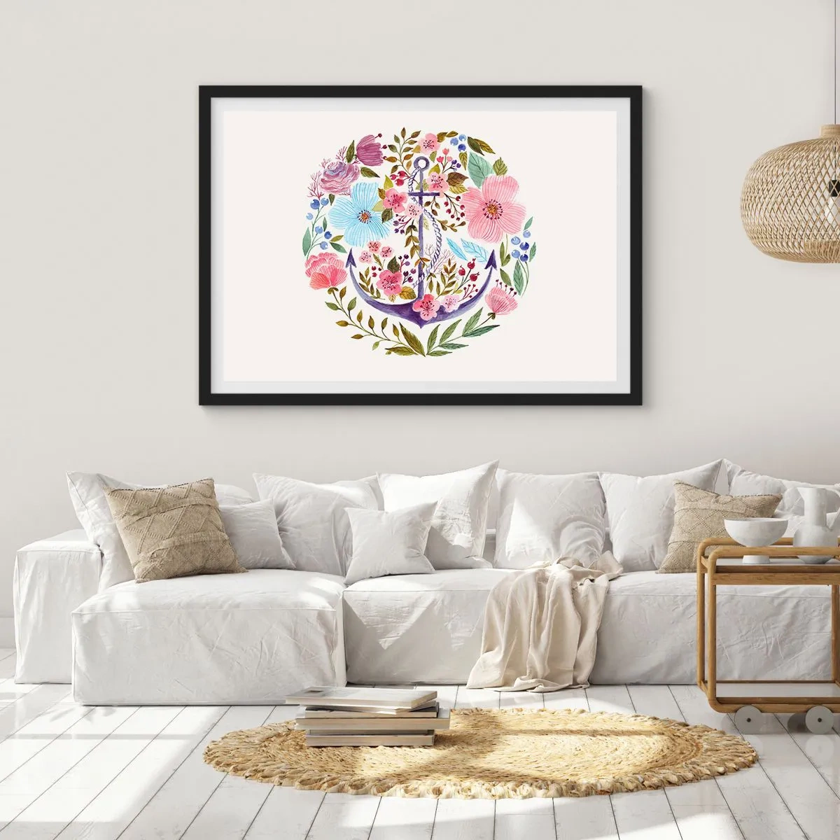 Poster in black frame - Good Dream of a Sailor - 100x70 cm