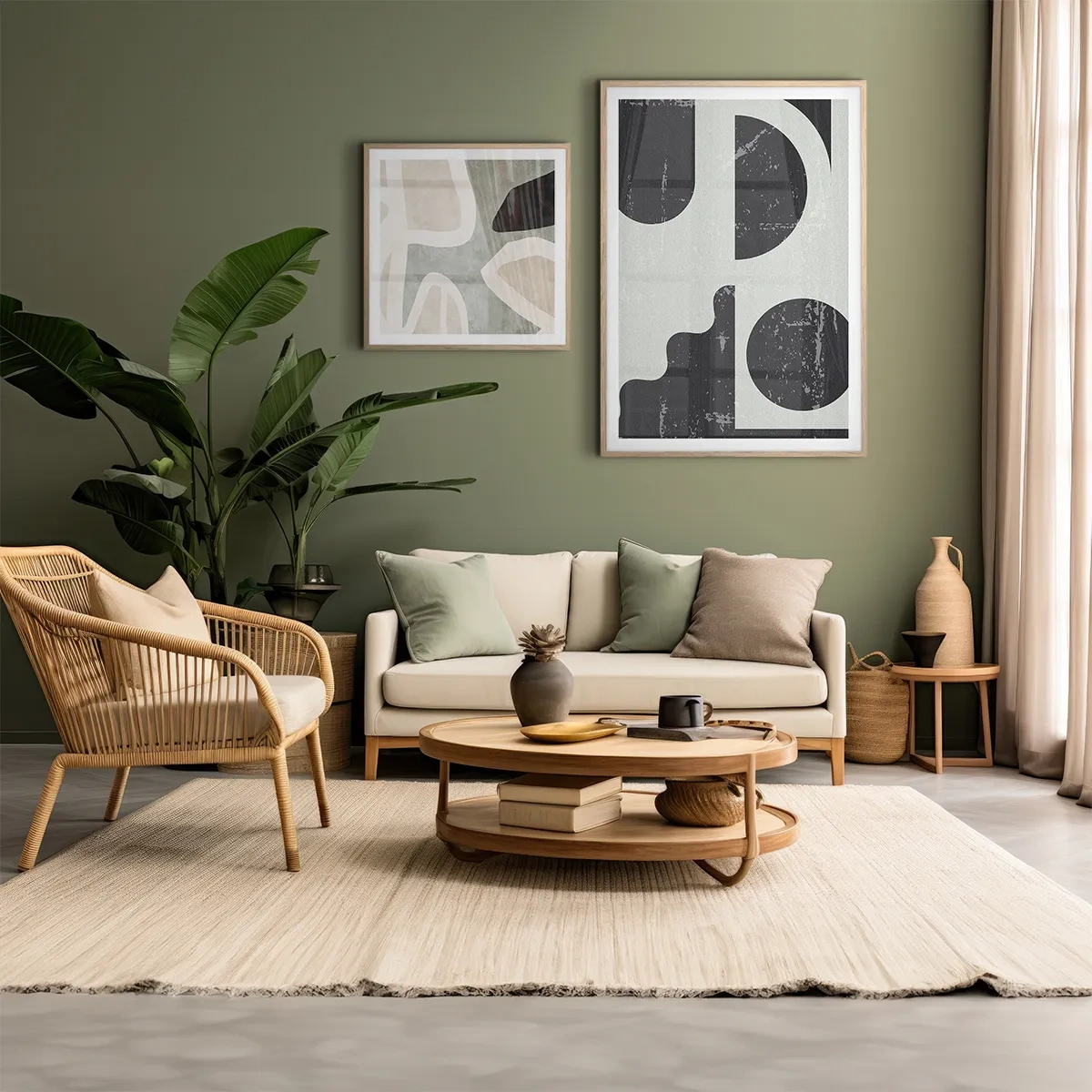 Green zone - Inspiration for the living room
