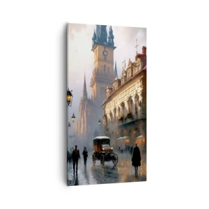 Canvas picture - Charm of Evening in Prague - 55x100 cm