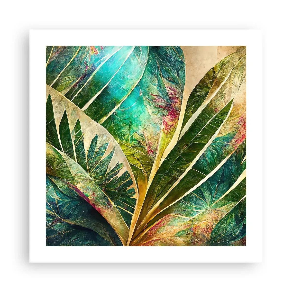 Poster - Colours of the Tropics - 50x50 cm