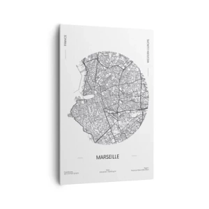 Canvas picture - Anatomy of Marseille - 80x120 cm