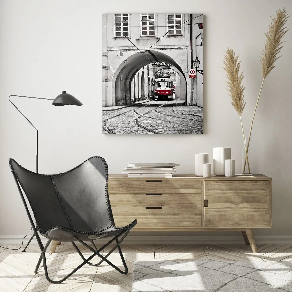 Glass picture - Through City Labirynth - 50x70 cm