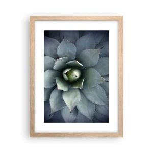 Poster in light oak frame - Attracts and Warns - 30x40 cm