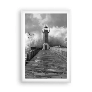 Poster in white frmae - Fearless - 61x91 cm