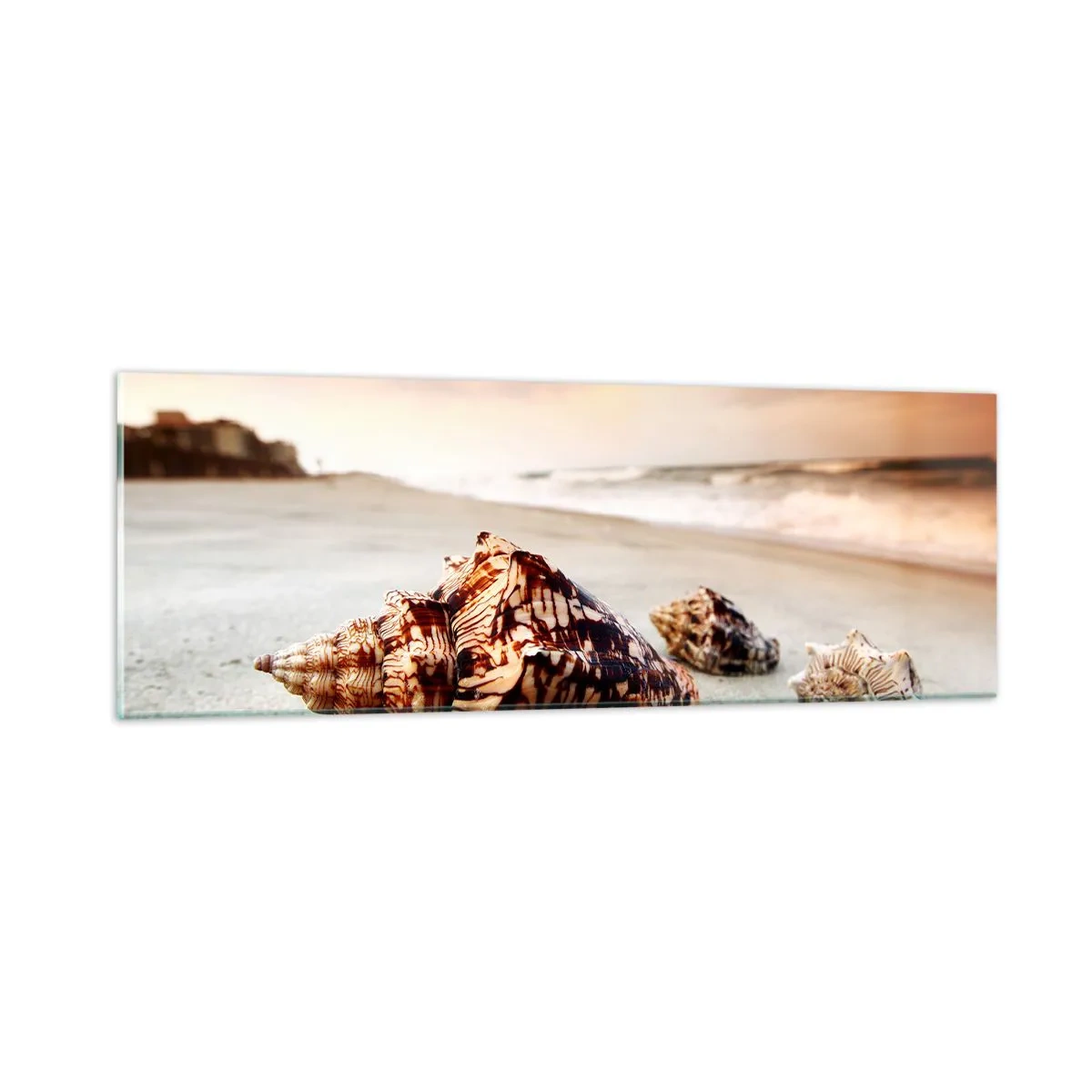 Glass picture - Expelled by Waves - 90x30 cm