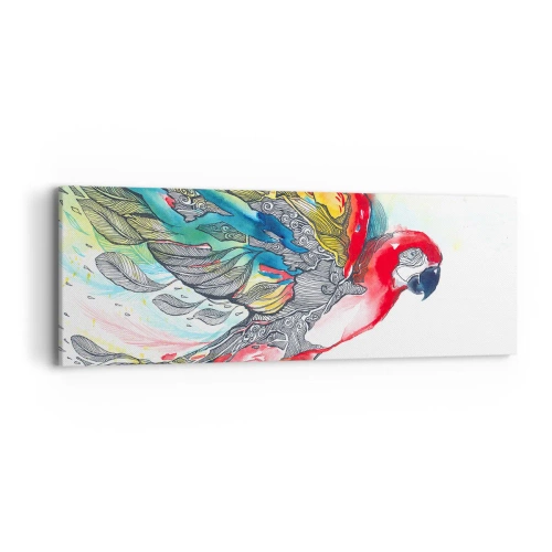 Canvas picture - Live Colourfully - 90x30 cm
