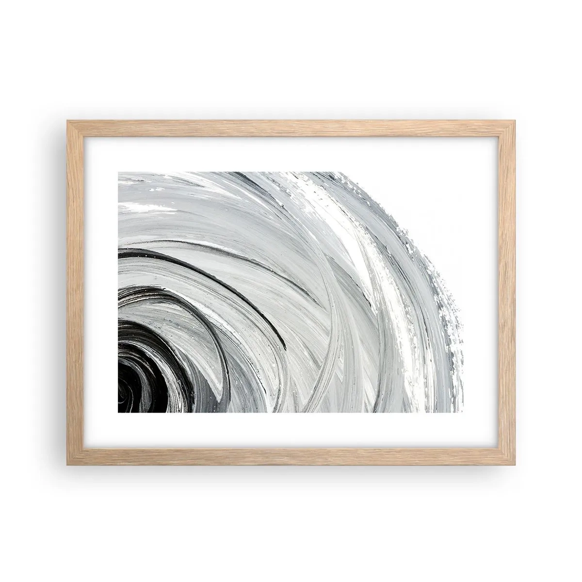 Poster in light oak frame - Orbital Composition - 40x30 cm