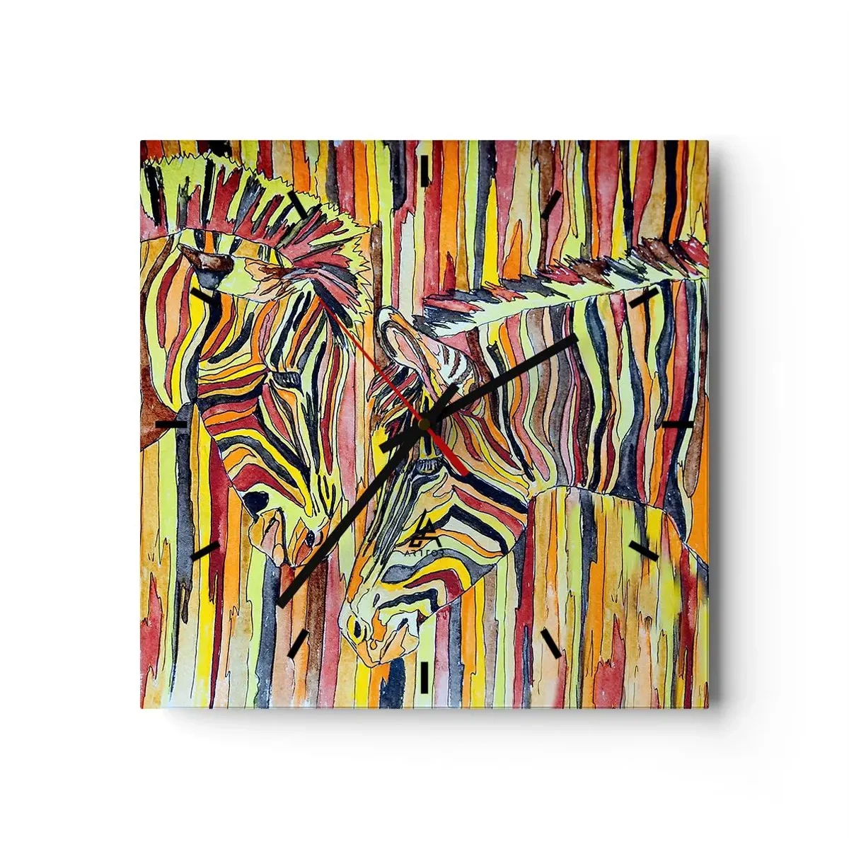Wall clock - Clock on glass - And You Too… - 30x30 cm