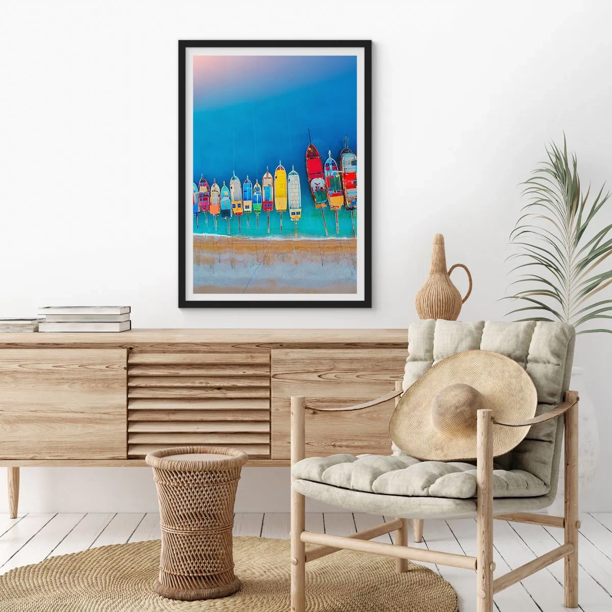 Poster in black frame - From Bird's Eye View - 70x100 cm