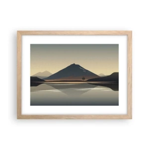 Poster in light oak frame - Mirror Image - 40x30 cm