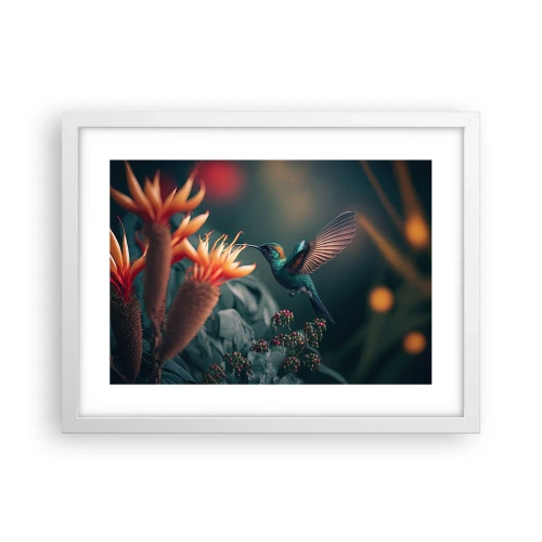 Poster in white frmae - Really Colourful Life - 40x30 cm