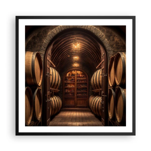 Poster in black frame - Atmospheric Cellar - 60x60 cm