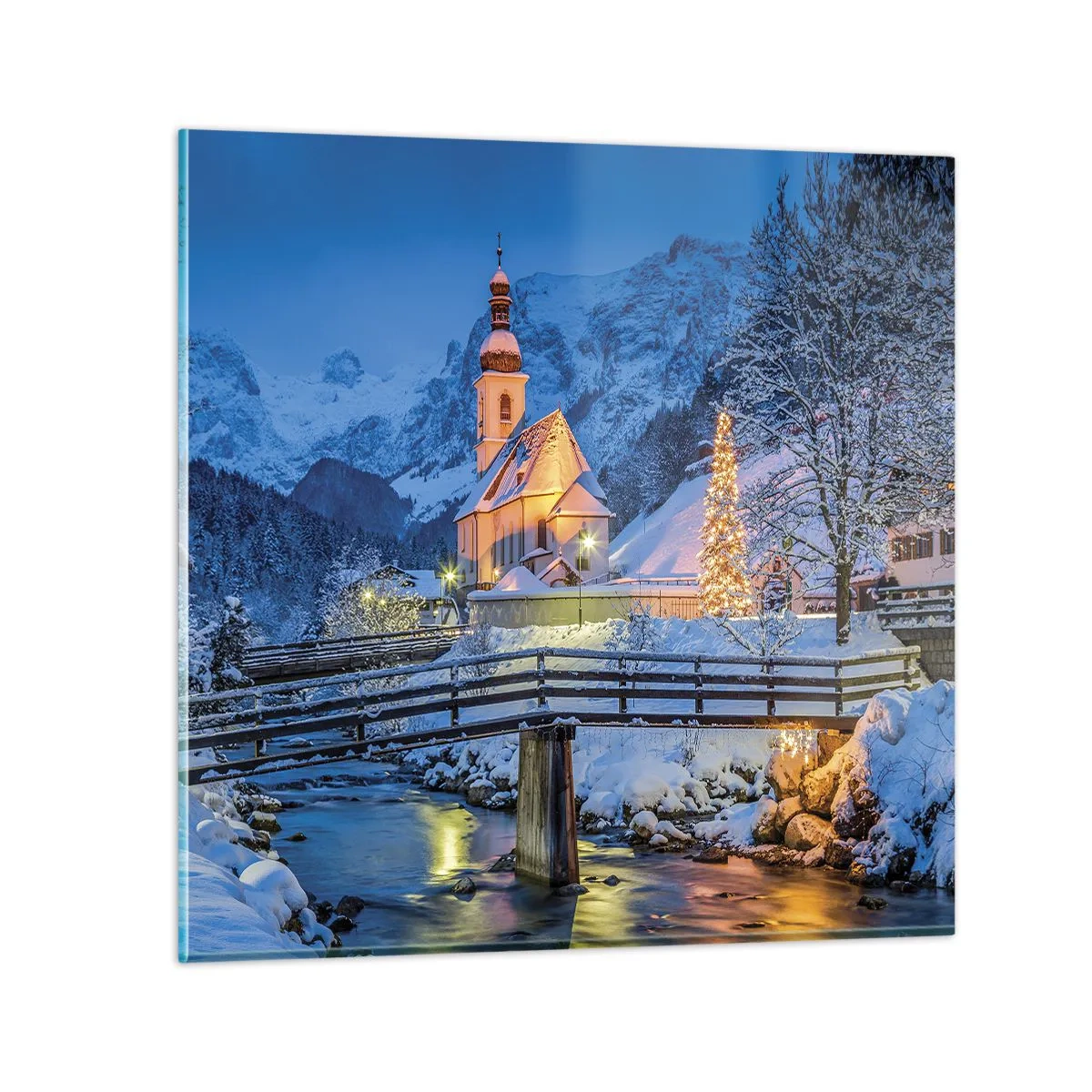 Glass picture - Spirit of Christmas - 30x30 cm