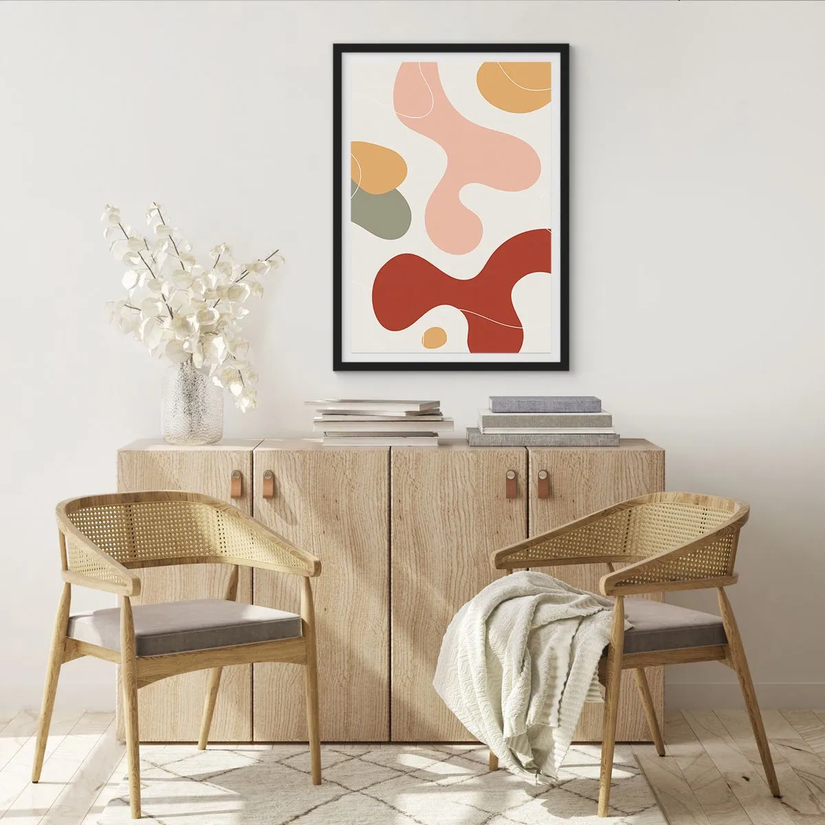 Poster in black frame - Doodles - 61x91 cm